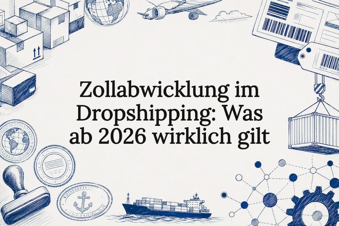 Dekorative Titelbild-Illustration für Zollartikel