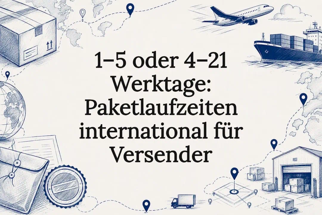 1–5 or 4–21 working days: International parcel delivery times for senders
