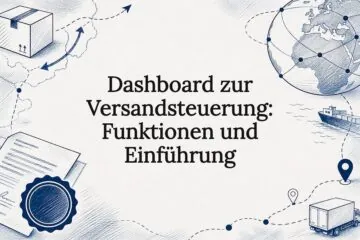 Beispielhafte Titelkarte für das Versand-Dashboard