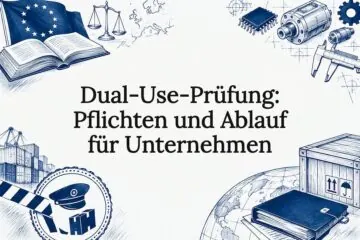 Dekorative Titelgrafik zur Dual-Use-Prüfung