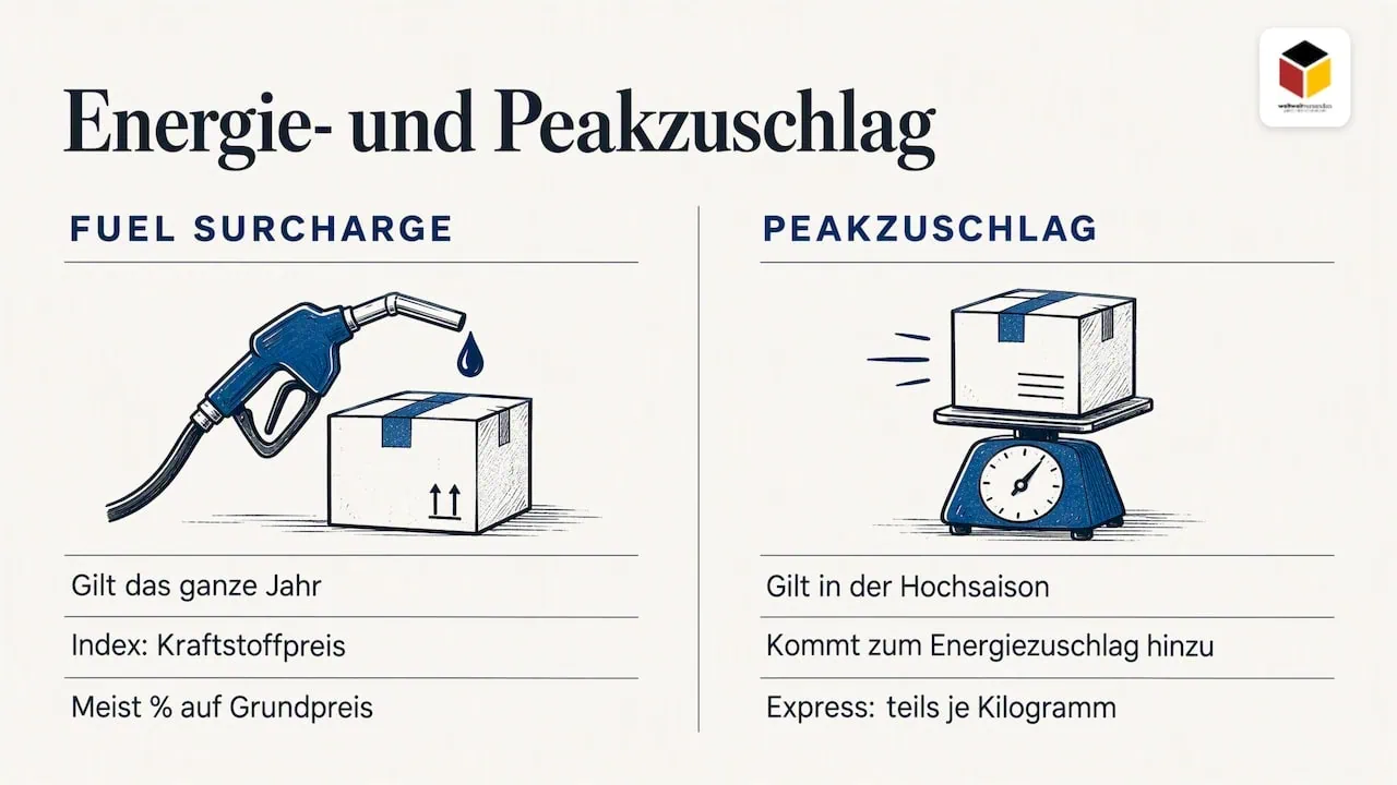 Was die Fuel Surcharge bedeutet — overview diagram