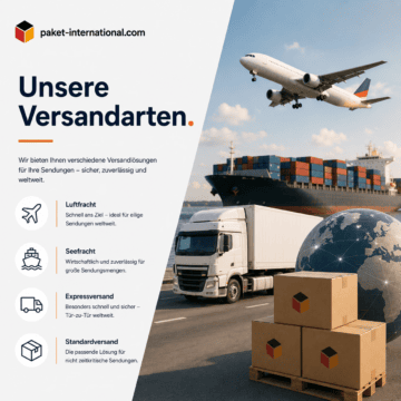 Versandarten