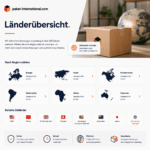 Länderübersicht - Versand in über 220 Länder