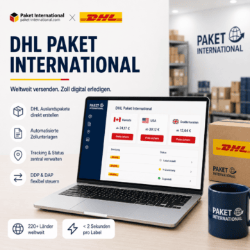 Mit Paket International weltweit günstig mit DHL Paket International versenden.