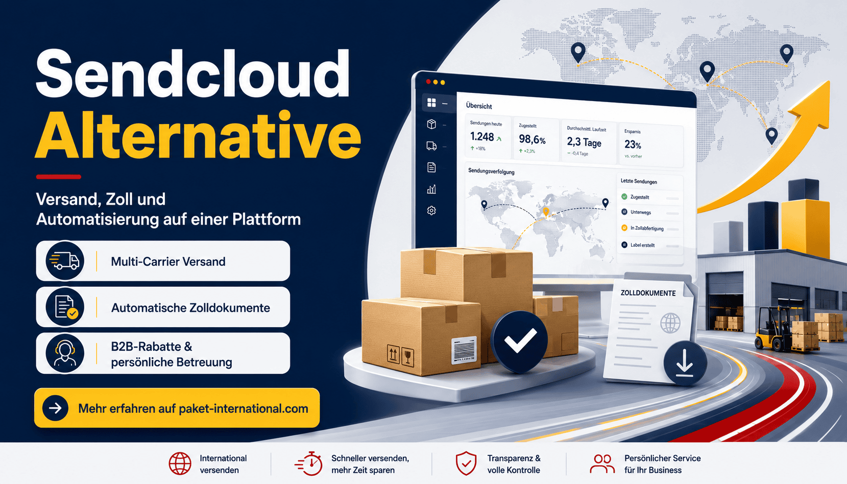 Top 3 Sendcloud Alternativen 2026