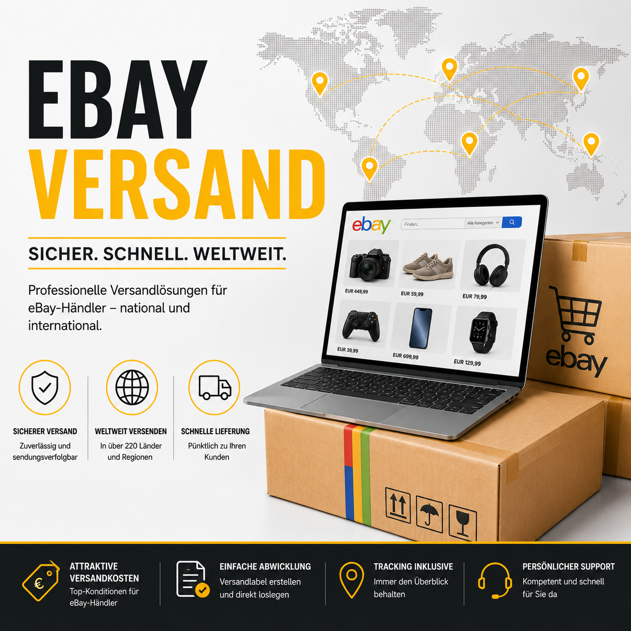 Ebay Versand - national und international