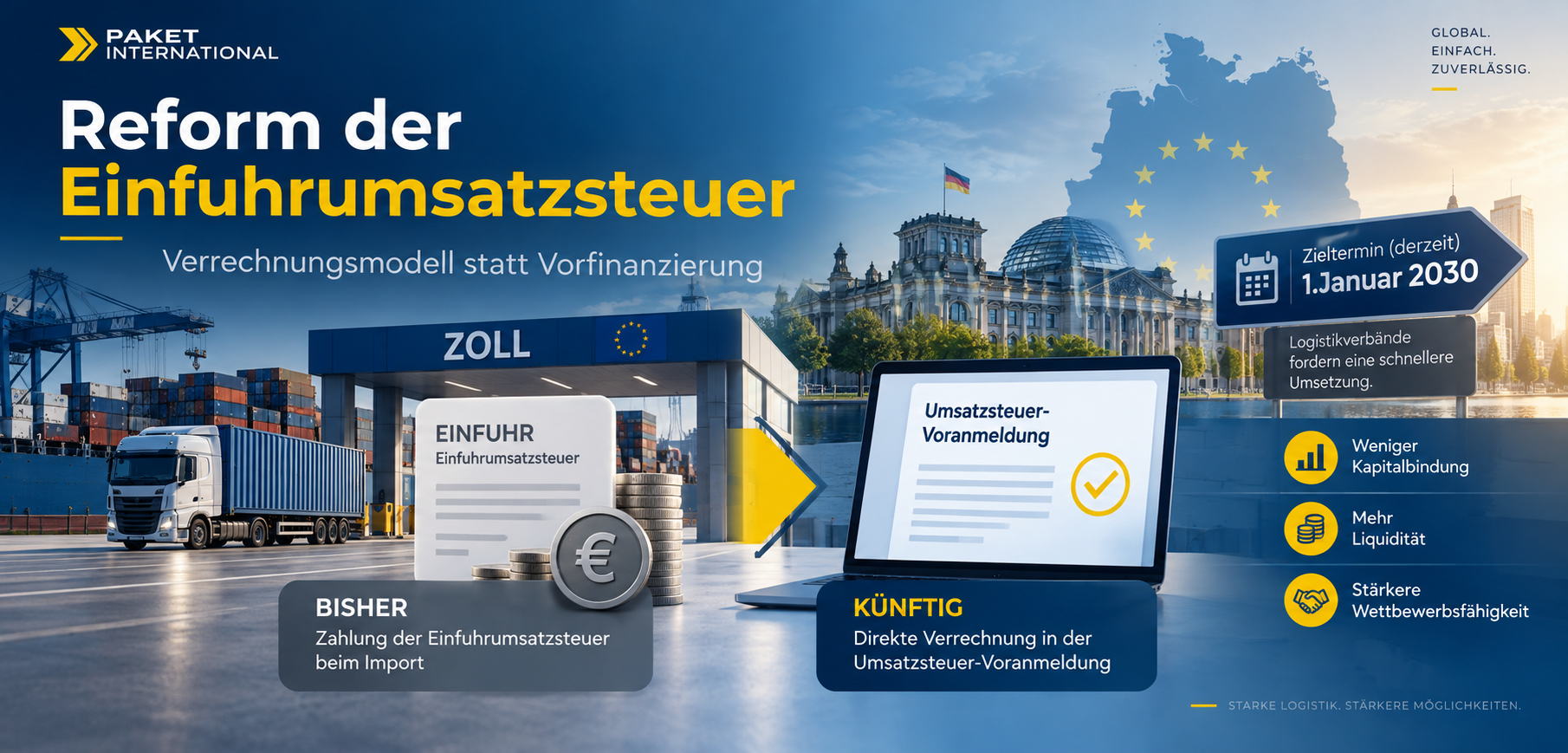 Reform der Einfuhrumsatzsteuer: Länder wollen Verrechnungsmodell – Logistikbranche fordert mehr Tempo