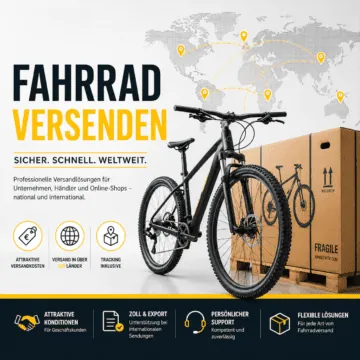 Fahrradversand weltweit sicher und schnell
