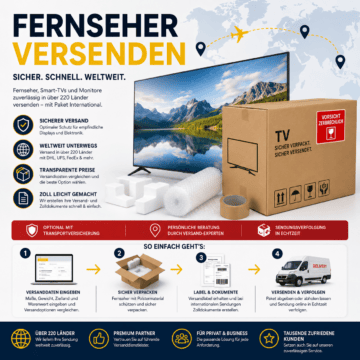 Fernseher versenden