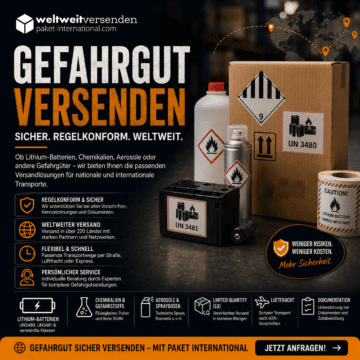 Gefahrgut versenden - sicher und international