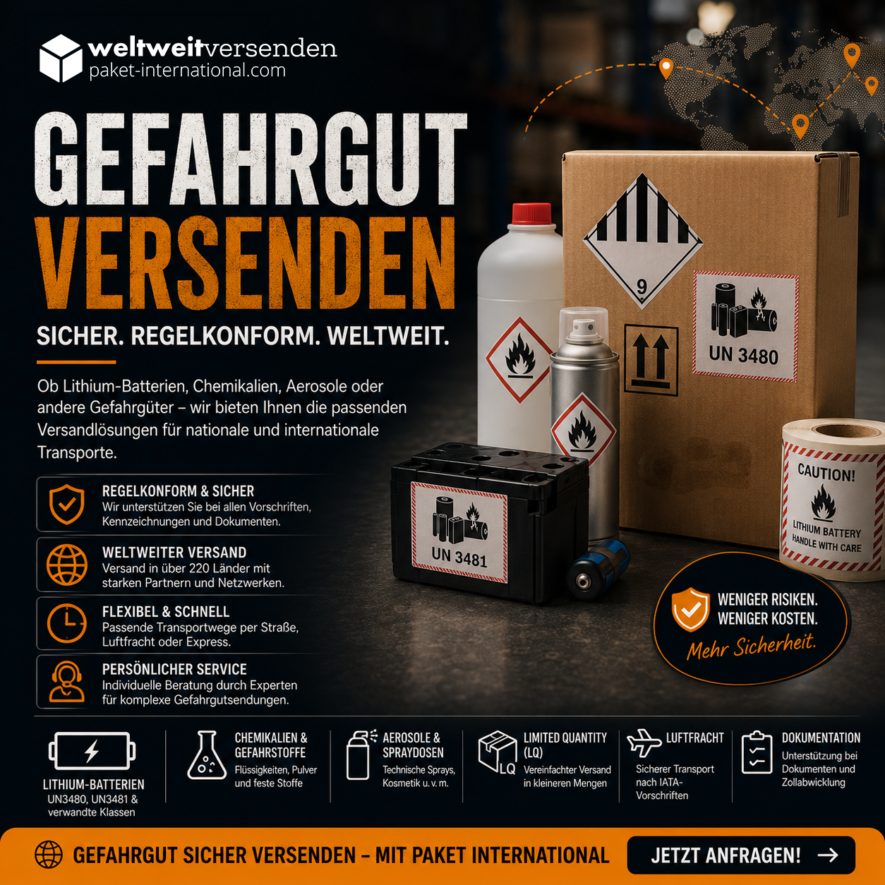 Gefahrgut versenden - sicher und international