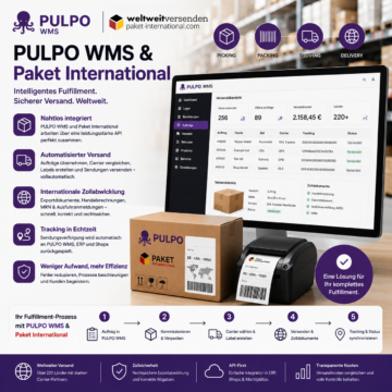 Автоматизуйте доставку PULPO WMS: керуйте замовленнями, порівнюйте перевізників, створюйте етикетки та синхронізуйте відстеження.