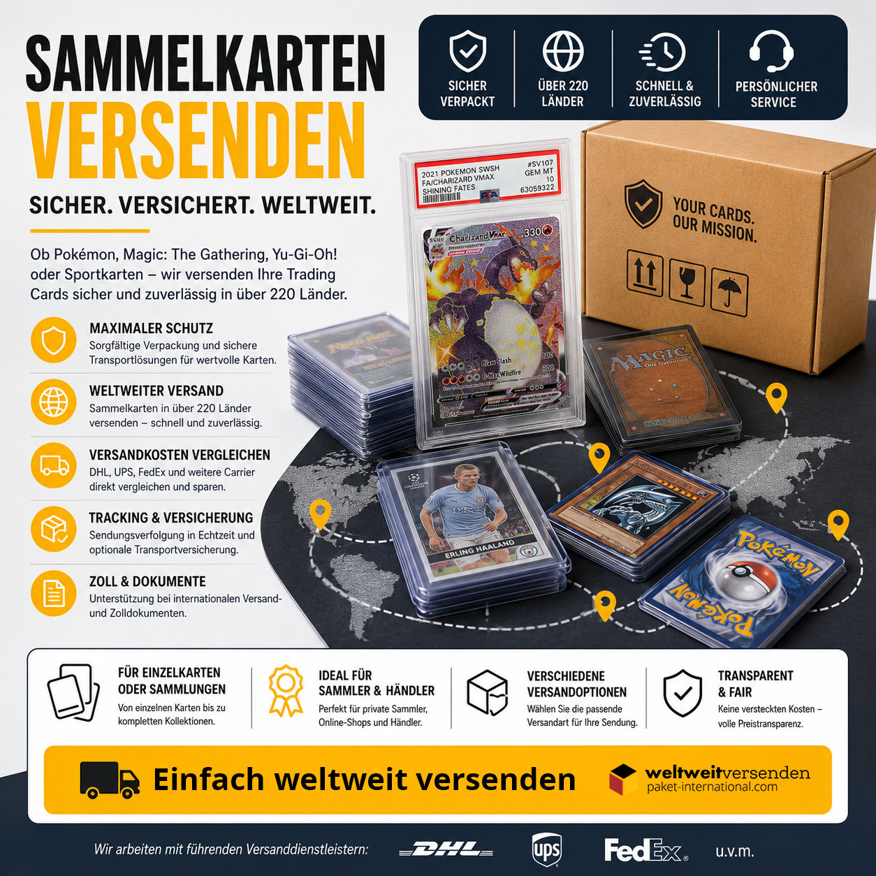 Sammelkarten versenden